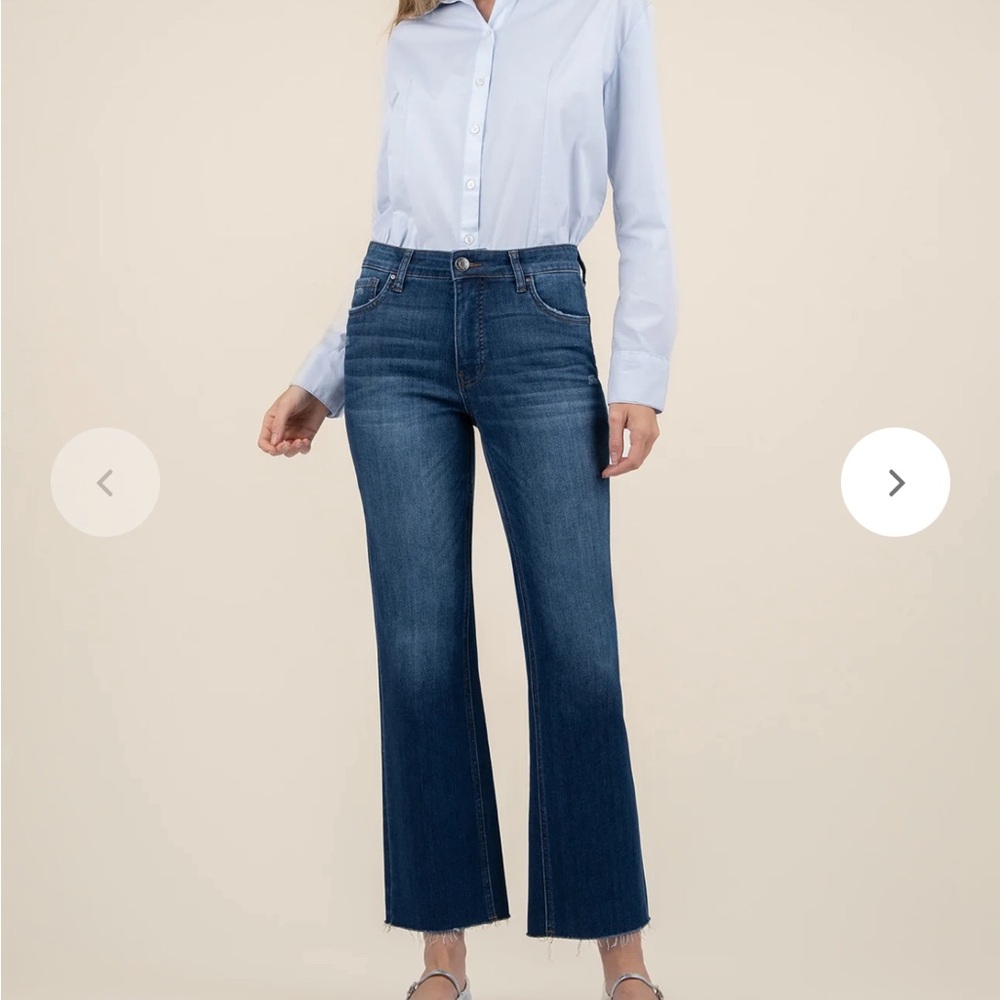 Kut from the Kloth Kelsey Fab Ab Ankle Flare Jeans